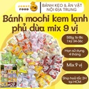 Bánh mochi kem lạnh phủ dừa đủ vị nhân kem khoai môn/đậu nành/sầu riêng siêu ngon